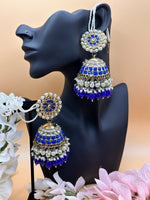 Load image into Gallery viewer, Statement Kundan Oversized Jhumki