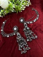 Load image into Gallery viewer, कीर्ति ऑक्सीडाइज़्ड बाहुबली इयररिंग्स