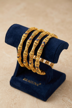 Load image into Gallery viewer, Peacock Design Gold Plated Bangles
