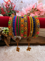 Load image into Gallery viewer, Multicolor charm bangles