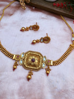Load image into Gallery viewer, Mansi Antique gold platted choker