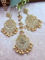 Load image into Gallery viewer, कुन्दन गोल्डन टिक्का सेट