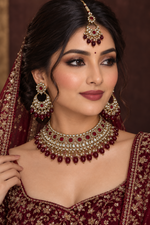Load image into Gallery viewer, Kundan Monisa Necklace