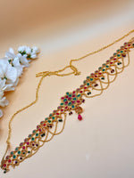 Load image into Gallery viewer, Maroon & Green Color Kamarband