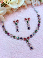 Load image into Gallery viewer, Ad Asiana Necklace set In Rose Gold