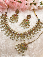 Load image into Gallery viewer, Nilima Polki Choker Set