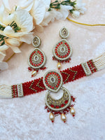 Load image into Gallery viewer, पोल्की आहुवा चोकर सेट