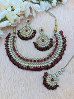 Load image into Gallery viewer, Deepali Kundan Choker Set.