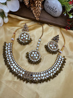 Load image into Gallery viewer, Kanchan Mirrror Necklace Set