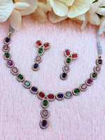 Load image into Gallery viewer, Ad Asiana Necklace set In Rose Gold