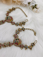 Load image into Gallery viewer, Polki haath phool (bracelet with Ring