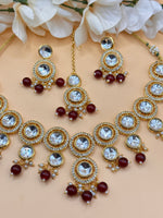 Load image into Gallery viewer, Crystal Kundan Suhani Necklace Set