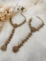 Load image into Gallery viewer, Polki haath phool (bracelet with Ring