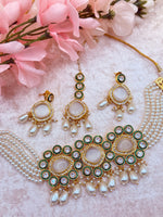 Load image into Gallery viewer, Aditi Meenakari Crystal Kundan Choker set