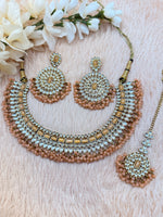 Load image into Gallery viewer, Deepali Kundan Choker Set.