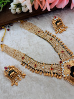 Load image into Gallery viewer, BRILLIANT RAJWADI ELEPHANT ANTIQUE GOLD PLATED NECKLACE (Mala)