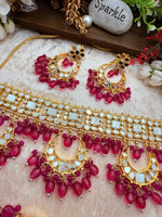 Load image into Gallery viewer, पाकिस ट्रेंडिंग मिरर चोकर सेट