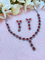 Load image into Gallery viewer, Ad Asiana Necklace set In Rose Gold