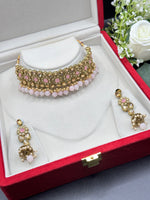 Load image into Gallery viewer, Lalita Stone Indian choker set