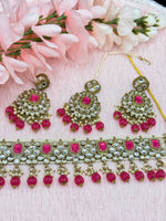 Load image into Gallery viewer, Diva Kundan jewellery Choker Set