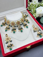 Load image into Gallery viewer, Malika Meenakari Kundan Choker Necklace