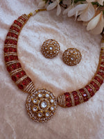 Load image into Gallery viewer, Moissanite polki Necklace set