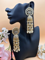 Load image into Gallery viewer, Shina Kundan Oversized Jhumki