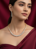Load image into Gallery viewer, Sparkling Cubic Zirconium necklace set