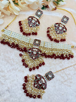 Load image into Gallery viewer, Meenakari Suhani Kundan Choker Set