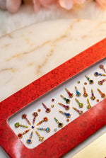 Load image into Gallery viewer, Long colored bindi card