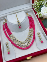 Load image into Gallery viewer, Kajal Glass Kundan Mala