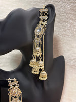 Load image into Gallery viewer, Ankita Kundan Earring with sahara