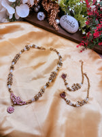 Load image into Gallery viewer, Nidhi Pink bahubali NecklaceCute Set