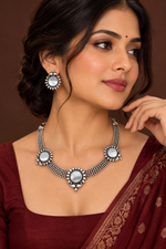 Load image into Gallery viewer, Mirror flower Oxidised see