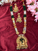 Load image into Gallery viewer, Rajwadi Gold plated Necklace with earrings