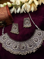 Load image into Gallery viewer, Oxidised choker set