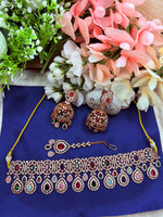 Load image into Gallery viewer, ज़िया मल्टी कलर अमेरिकन डायमंड इंडियन चोकर