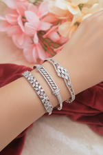 Load image into Gallery viewer, Silver AD Openable bracelets