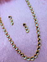 Load image into Gallery viewer, Long Kundan Meenakari Mala with Earrings