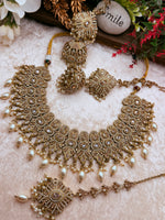 Load image into Gallery viewer, Afsara High Quality Polki Semi Bridal Necklace Set