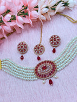 Load image into Gallery viewer, American Diamond Choker Set