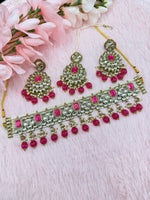 Load image into Gallery viewer, Diva Kundan jewellery Choker Set