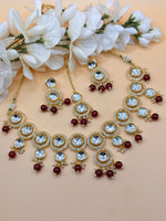 Load image into Gallery viewer, Crystal Kundan Suhani Necklace Set