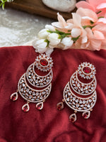 Load image into Gallery viewer, American Diamond RoseGold Earring