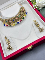 Load image into Gallery viewer, Lalita Stone Indian choker set