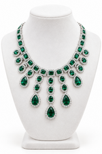 Load image into Gallery viewer, Emerald Green Necklace Set