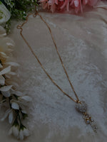 Load image into Gallery viewer, Heart Golden Long Necklace