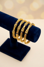 Load image into Gallery viewer, Peacock Design Gold Plated Bangles