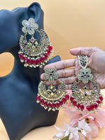 Load image into Gallery viewer, Ranika Statement Mirror Tikka Set