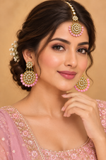 Load image into Gallery viewer, Suhani baby pink Tikka set